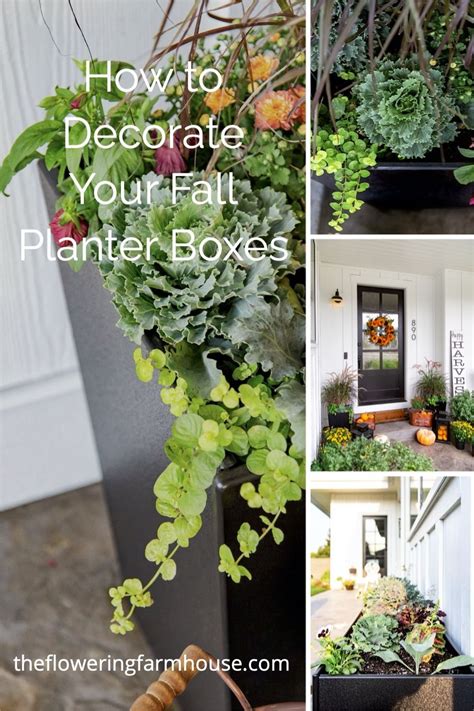 How to Decorate Your Fall Planter Boxes 